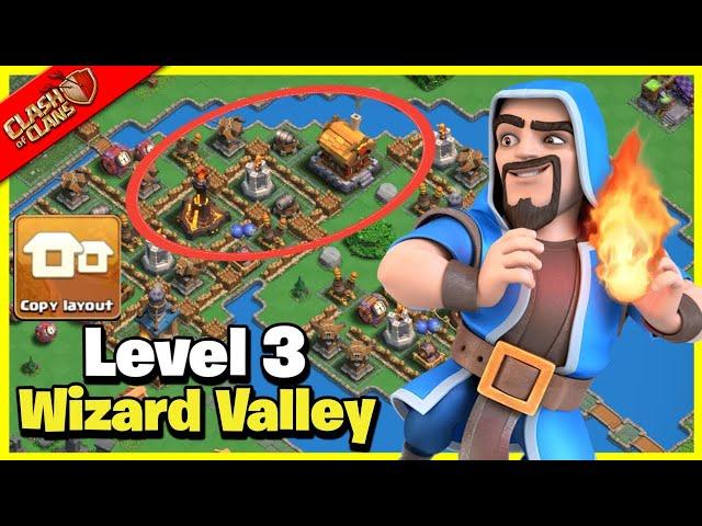Wizard Valley Level 3 Undefeated Base Layout | Capital Peak Base Layout | Clan Capital Base | COC