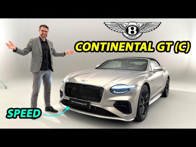 all-new Bentley Continental GT Speed Premiere REVIEW GTC with Porsche V8!