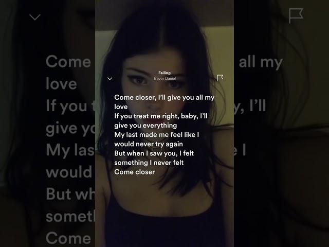 falling (sped up) lyrics