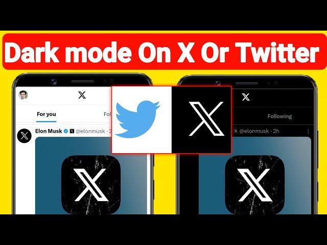 How To Enable Dark Mode On X Or Twitter | Dark Mode On X | New Update Twitter 2024