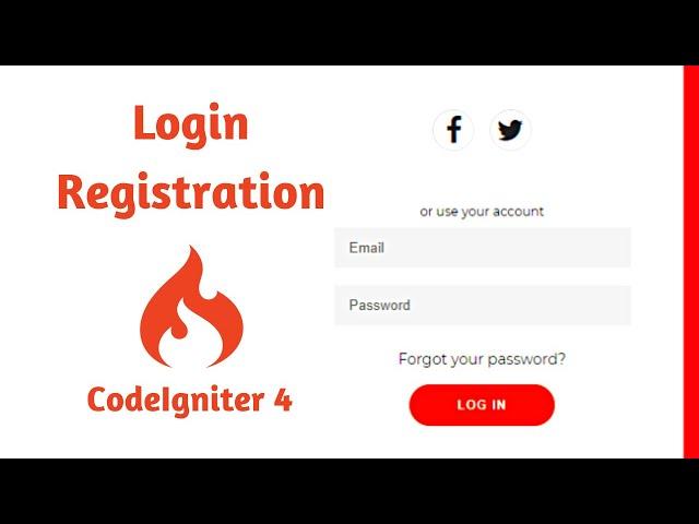 Codeigniter 4 Authentication Login and Registration Tutorial