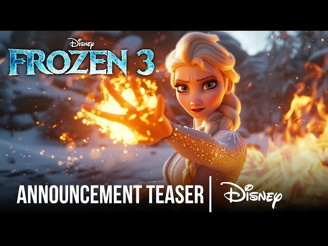 FROZEN 3 (2027) Teaser Announcement - Disney D23 Expo