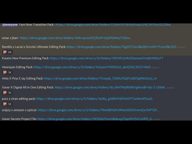 EDITING PACK LEAK DISCORD LINK IN DESC