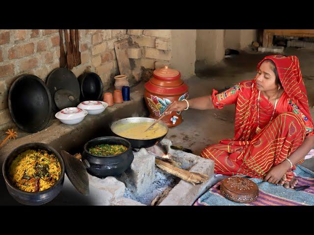 Gujarat Village Traditional Khichdi Kadhi Recipe || Village Food