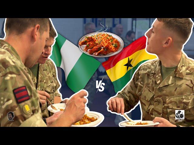 Ghana or Nigeria JOLLOF? British Army settles the debate, at 35 ENGR’s Cultural Day.