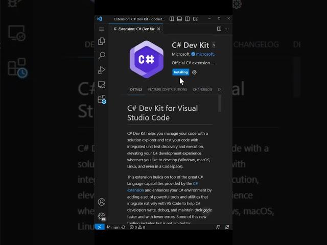 Use C# in VS Code!