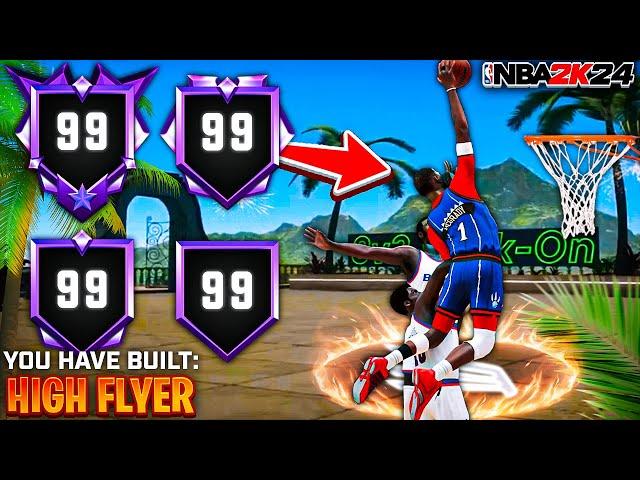 The MOST TOXIC ‘HIGH FLYER’ Build To Make For NBA 2K24… BEST CATFISH MIDDY SPECIALIST BUILD!