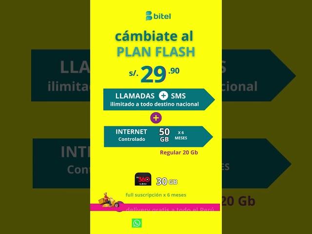 Plan Flash 29.90 Bitel 2024 #bitel