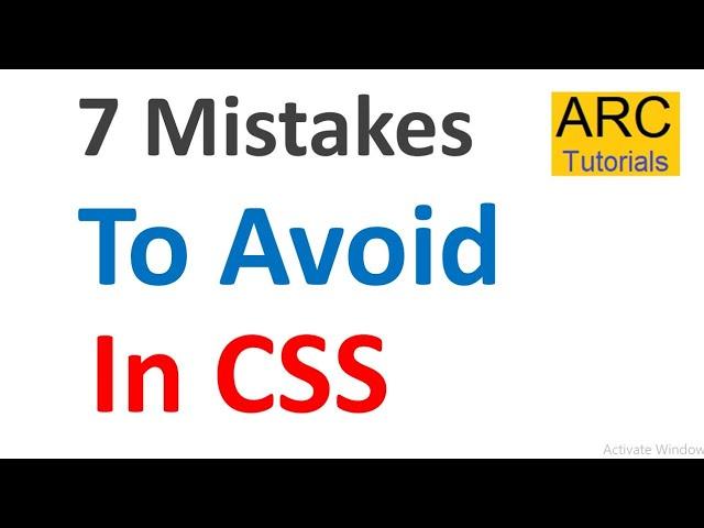 Top CSS Mistakes to Avoid | Top CSS Tricks 2020 | CSS Tricks and Tips For Developers