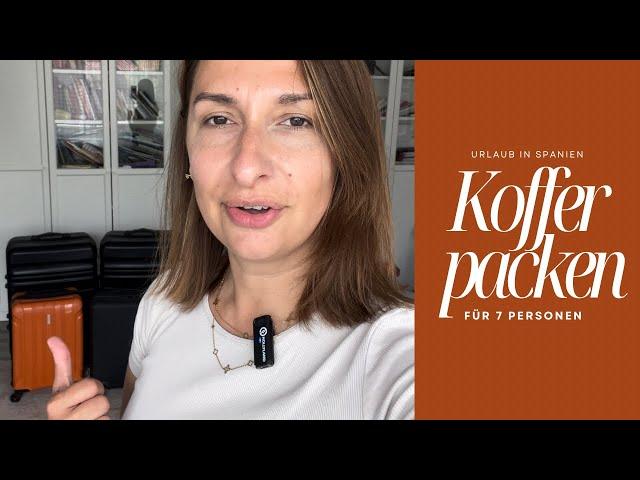 Koffer packen für Urlaub in Spanien