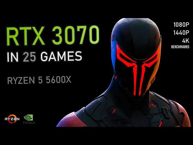 RTX 3070 + Ryzen 5 5600X | 25 Games Tested at 1080P, 1440P and 4K