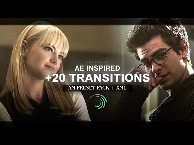 +20 Transitions Pack (+ XML , Preset & QR code) | Alight Motion | Alight Link