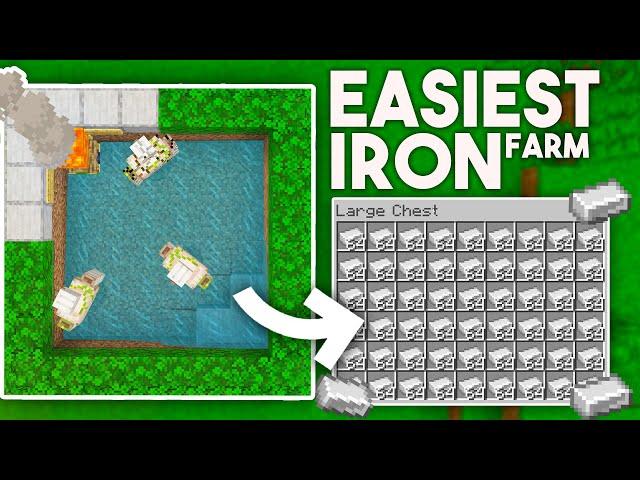 Minecraft 1.21 Iron Farm Tutorial in Bedrock Edition (MCPE/Xbox/PS4/Nintendo Switch/Windows10)