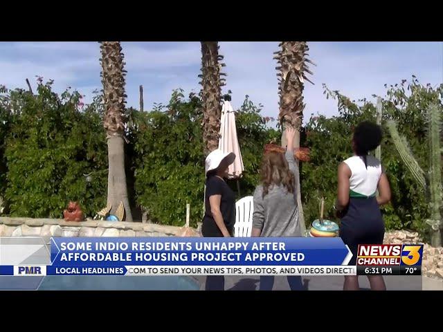 Some Residents are upset with the 4-story low income housing development coming to Indio