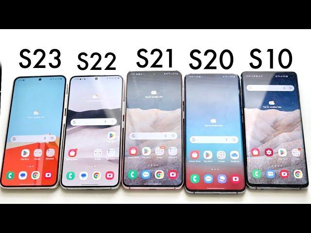 Samsung Galaxy S23 Vs Samsung Galaxy S22 Vs Galaxy S21 Vs Galaxy S20 Vs Galaxy S10! (Comparison)