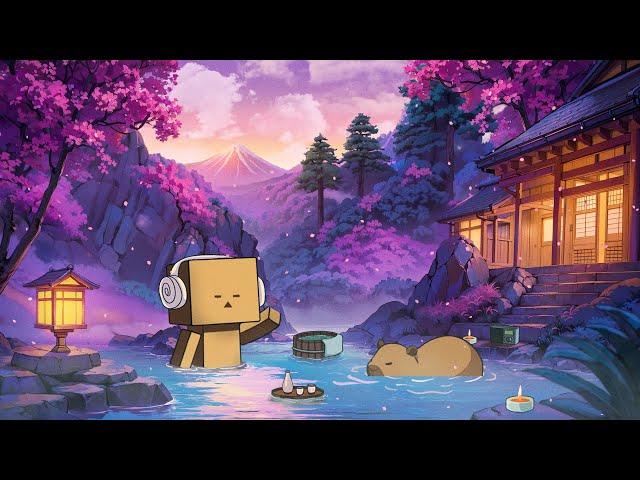 Onsen time with Capybara - LOFI | Sleep | Chill | Relax | Positive vibes