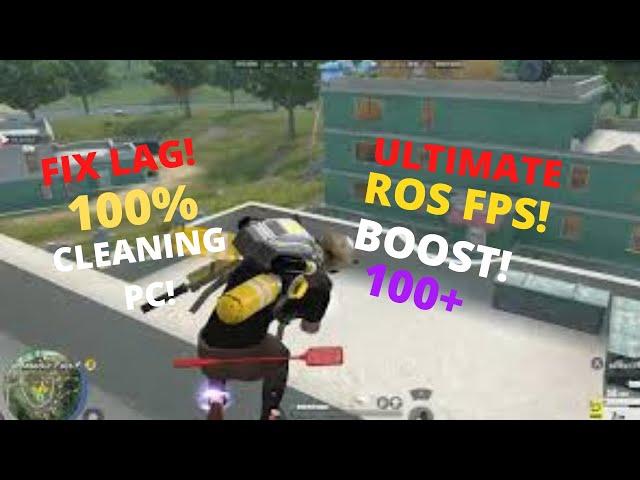 HOW TO FIX LAG IN ROS  | FPS BOOST 2021 (RULES OF SURVIVAL)