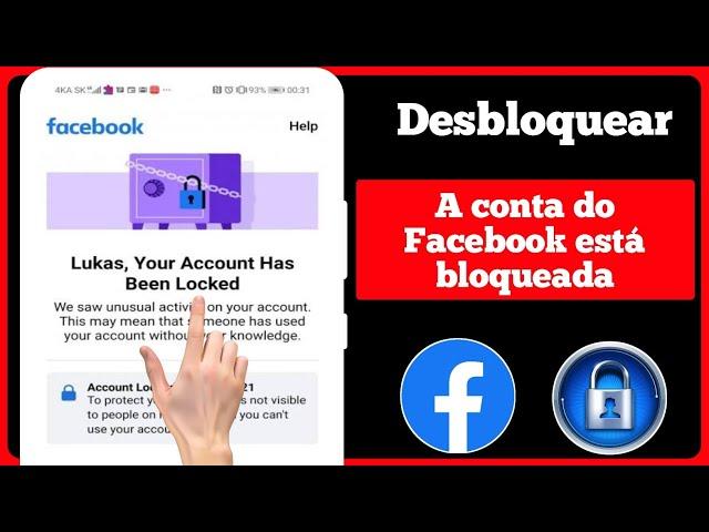 Como Desbloquear Conta do Facebook-2024 | conta do Facebook bloqueada como desbloquear