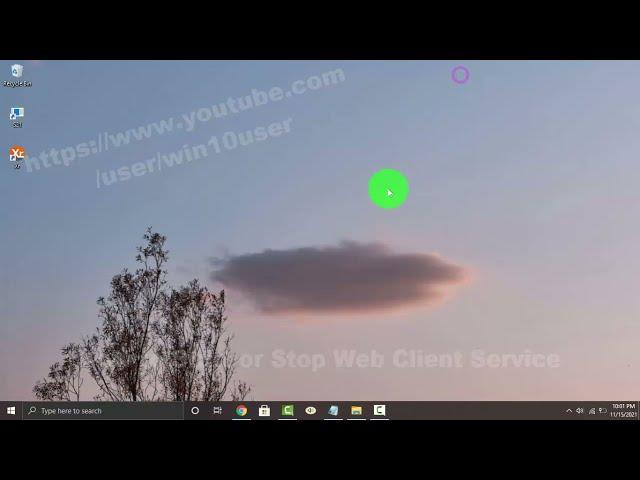Windows 10 Home : How to Start or Stop Web Client Service