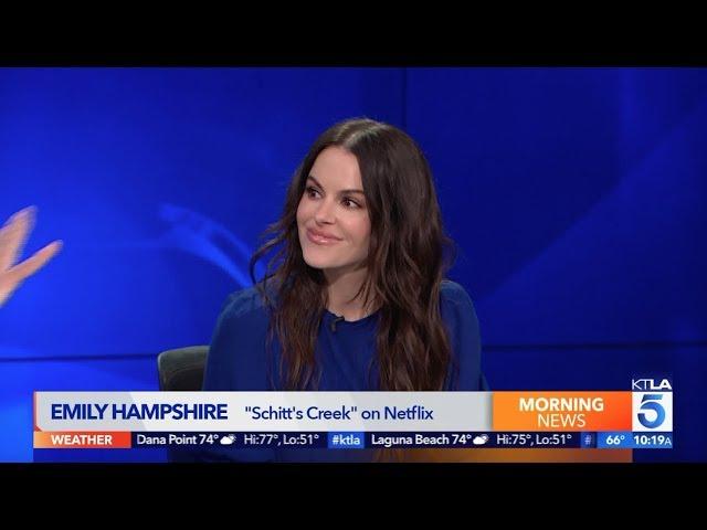 "Schitt's Creek" Star Emily Hampshire on Filming the Final Season