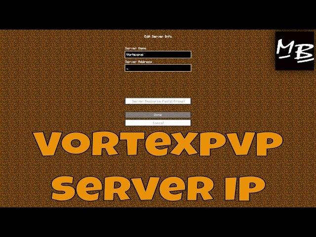 Minecraft Vortexpvp Server IP Address