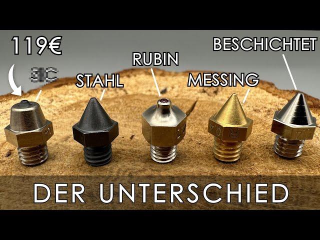 Welche ist die BESTE 3D-Druck DÜSE/NOZZLE der WELT? Der VERGLEICH verschiedener FDM 3D-Druck Düsen!