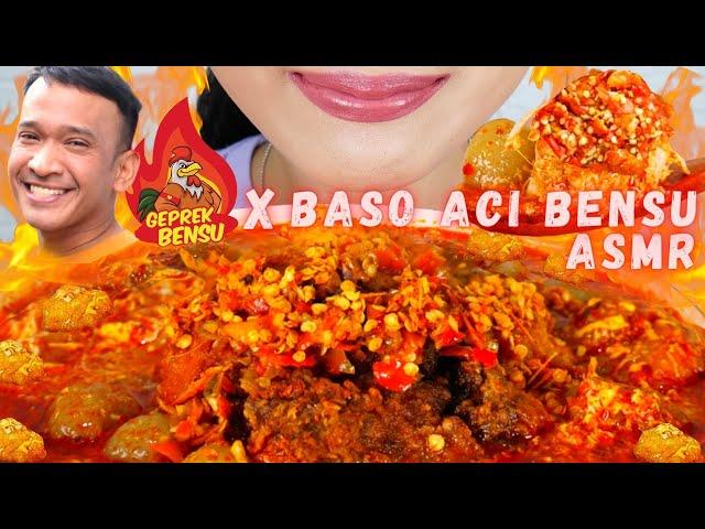 KLENGER!! ASMR KOMBO BASO ACI BENSU X GEPREK BENSU PEDES SYAIT0N️ | ASMR INDONESIA