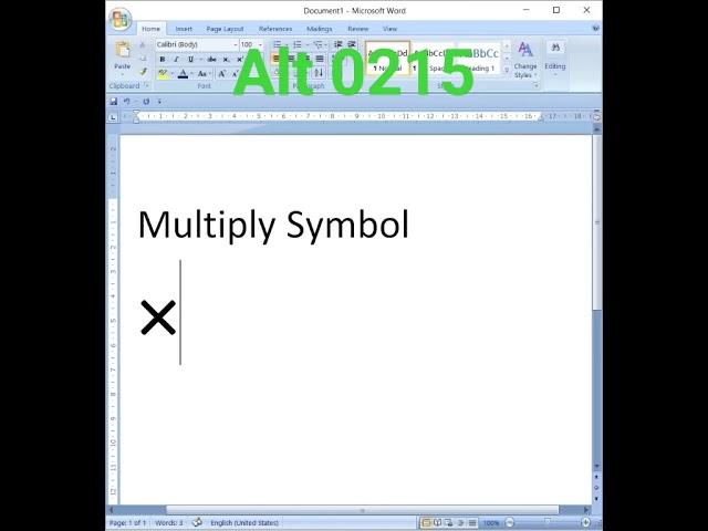 multiply symbol in ms office word#viral#short#subscribe