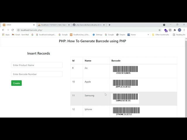 How to generate a Barcode in PHP | Learn Advance Programming | Improve Coding Logic