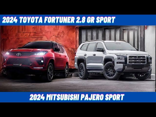 2024 Toyota Fortuner 2.8 GR Sport Vs. 2024 Mitsubishi Pajero Sport Comparison Details