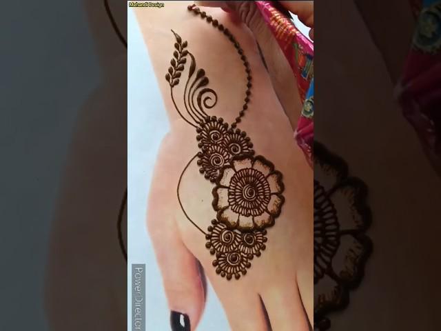 Back hand beautiful henna design- Simple & easy mehndi design for hands- Mehandi ka Design #mehandi