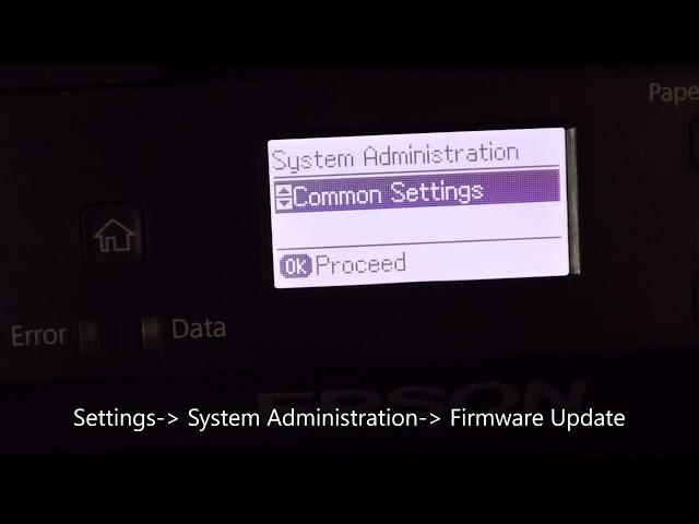 How to Disable the Firmware Update Notification for the Epson WF 7210