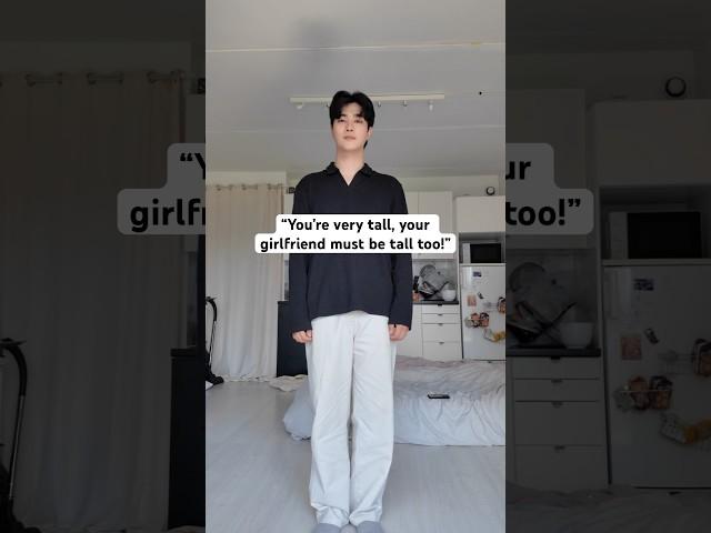 When you’re a tall Korean guy #funny #couple #viral