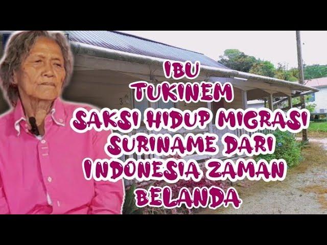 saksi hidup migrasi suriname dari Indonesia dizaman belanda