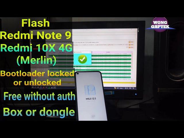 Flash Redmi Note 9 (merlin) via sp flashtool || Flash Redmi 10X 4G