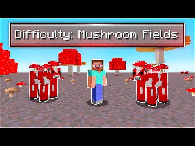 I Beat Minecraft in a Mushroom Fields Only World (1% chance of this happening)