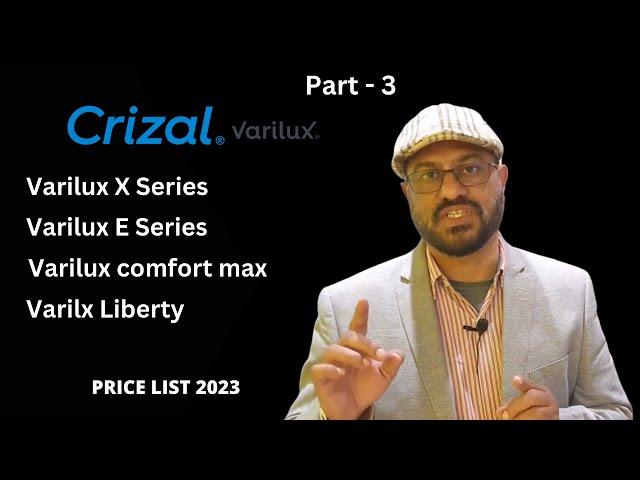 Crizal Varilux Progressive lenses | Price list 2023