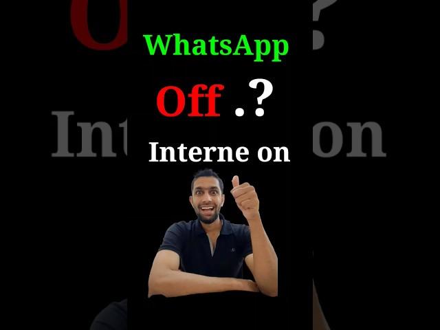 How to turn off whatsApp only but internet on #shorts#Youtub