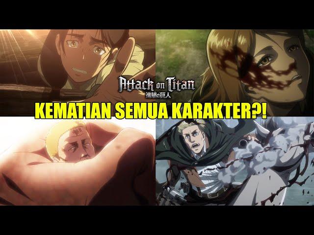 Tragedi.!! Semua Penjelasan Kematian Karakter Attack on Titan di Season 1,2 & 3