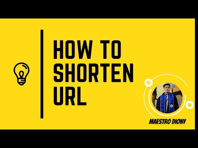 Paano gawin maikli ang mahabang links [ How to Shorten URL? ]