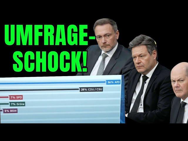 Umfrage-Beben! - FDP bei 0%, AfD bei 36.