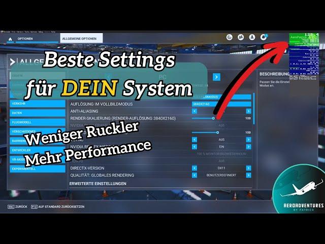 Optimale MSFS-Einstellungen finden: So nutzt du das Ingame FPS-Tool für ein flüssiges Spielerlebnis!