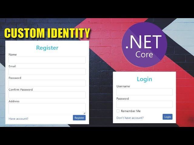 Custom Identity in Asp.Net Core MVC | Login and User Registration | .Net 8