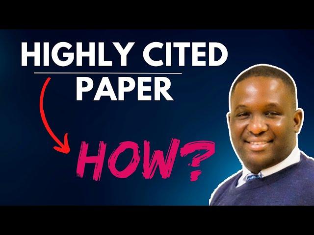 University Professor Shares Techniques for Writing Highly Cited Research Papers