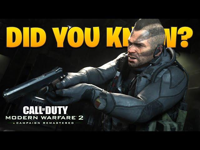 Did You Know Modern Warfare 2 Remastered