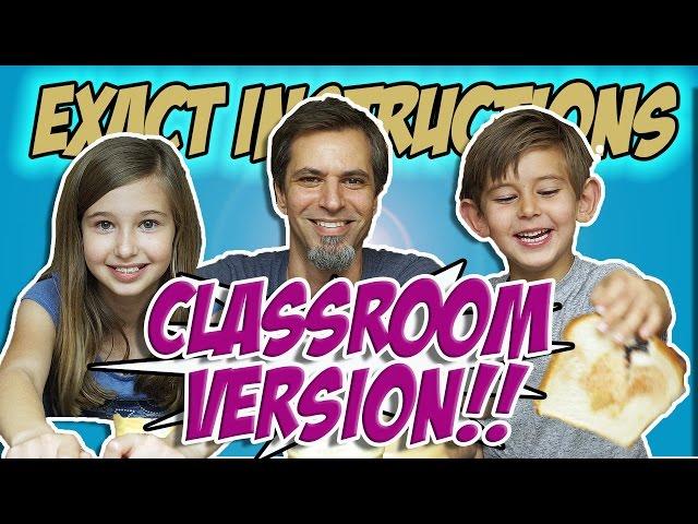 Exact Instructions Challenge PB&J Classroom Friendly | Josh Darnit