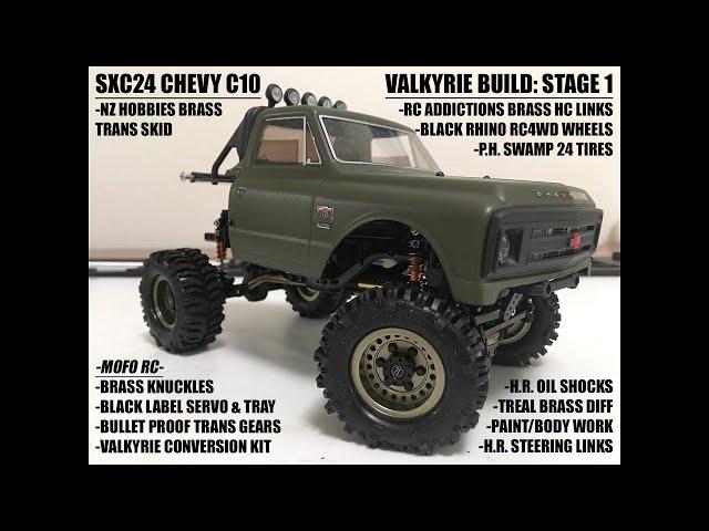 SCX24 C10 BUILD: STAGE 1 - PAINT/BODY/KIT, KNUCKLES, SERVO, HC LINKS, PH SWAMPS, BLACK RHINO RIMS