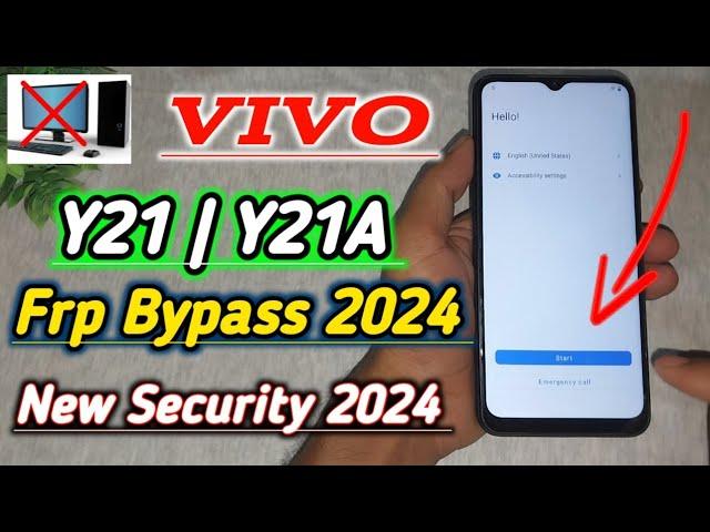 Vivo Y21 Frp Bypass New Security 2024 | Without Computer