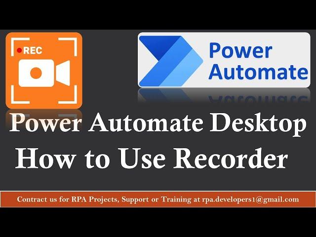 Microsoft Power Automate Desktop Recorder | How to use Recorder in Power Automate Desktop