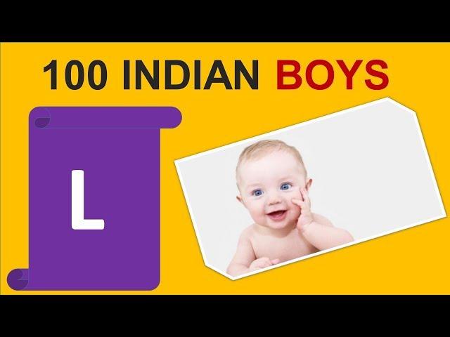 100 Indian baby Boy names by L